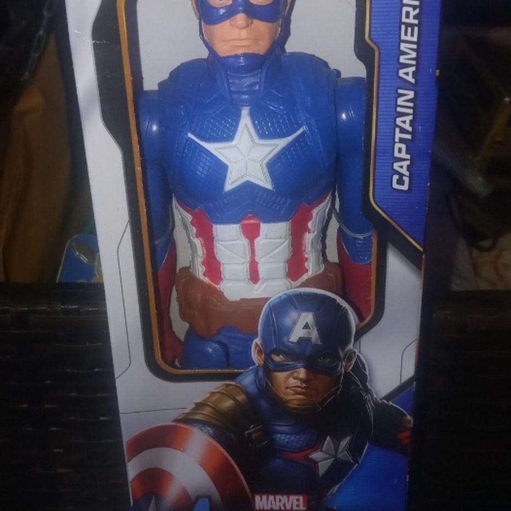 Marvel Captain America Figure in Red, White, and Blue